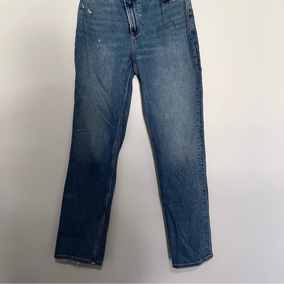 Abercrombie & Fitch curve love the 90s straight ultra high rise jeans blue 25/00 - Picture 6 of 8